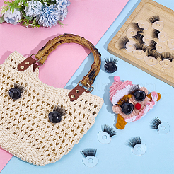 24шт пластиковые кукольные глаза&nbsp;DIY-PH0033-07A