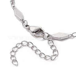 Изготовление браслета из ромбовидной цепочки из нержавеющей стали 304 AJEW-JB01320-02