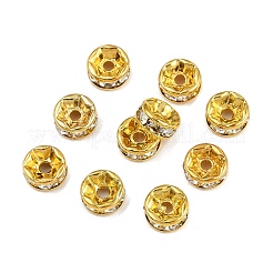 Латунные бусины разделители для поставки стразов&nbsp;RB-A014-Z7mm-01G-NF