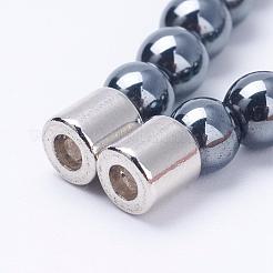 Set di gioielli in ematite sintetica magnetica elettroplate&nbsp;SJEW-G060-03A