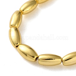 Гальванические нити из синтетических немагнитных гематитовых бусин G-Q1009-E01-6x12mm