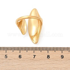 ホースアイ 304 ステンレススチール オープンカフリング  ゴールドカラー  内径：17mm&nbsp;RJEW-R018-01G-04