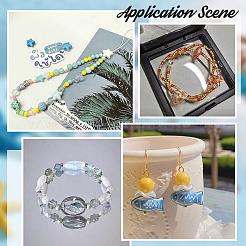 150шт 10 цвета прозрачные окрашенные распылением стеклянные бусины GLAA-PH0002-71