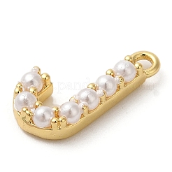 Pendentifs en plastique imitation perle&nbsp;KK-P230-17G-J