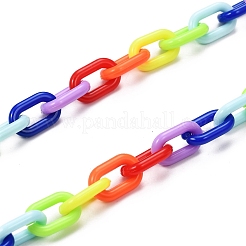 Personalisierte Acryl-Kabelketten-Halsketten&nbsp;NJEW-JN02899-03