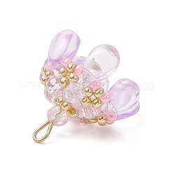 Подвески из стекла и бисера&nbsp;PALLOY-MZ00648-04