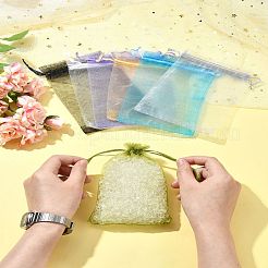 50 шт. мешочки из органзы для хранения ювелирных изделий OP-FS0001-05E