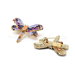 12 шт. 4-х цветные эмалевые булавки в виде стрекозы&nbsp;JEWB-A033-17G