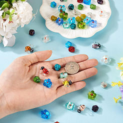 45шт. 19-х цветные наборы бусин лэмпворк ручной работы&nbsp;LAMP-TA0002-06