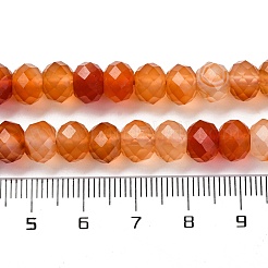 Бусины из натурального красного агата (окрашенные и нагретые)&nbsp;G-K380-A49-07