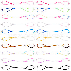 30шт 10 цвета нейлоновой нити шнур для изготовления браслетов&nbsp;BJEW-TAC0039