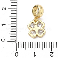 Подвеска в виде клевера в европейском стиле ко Дню Святого Патрика&nbsp;KK-P345-04G-06