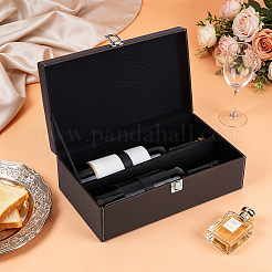 Scatole regalo in pelle per vino con 2 slot e manici&nbsp;CON-WH0089-284B