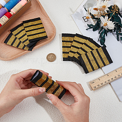 4 Stück Kapitäns-Schulterklappen aus Polyester&nbsp;DIY-CY0002-91B