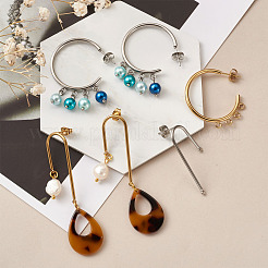 Фурнитура для сережек-гвоздиков из нержавеющей стали 304 STAS-TA0004-66