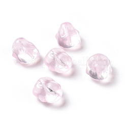 透明ガラスビーズ  兎  パールピンク  17.5x15x11.5mm  穴：1.4mm&nbsp;GLAA-G079-03D