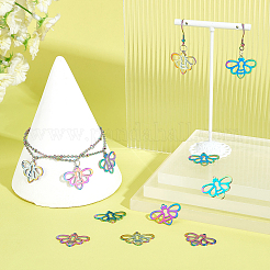 20 шт. ионное покрытие (IP) 201 подвески из нержавеющей стали&nbsp;STAS-DC0007-10