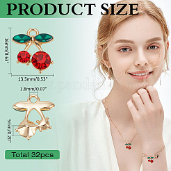 32 шт. подвески из сплава со стразами FIND-ME0002-42