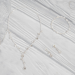 1 комплект из ожерелья-лариата со стразами SJEW-AN0001-04