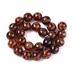 Нити бусин дзи агат в тибетском стиле G-N357-04A-02