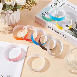 300шт. 10-х цветные одноразовые браслеты из синтетической бумаги и полипропилена&nbsp;BJEW-SP0001-08