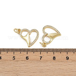 Латунные микропаве прозрачные подвески с фианитом ZIRC-I367-14G-05