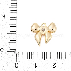 Pendentifs avec zircon cubiques à micro-pavés en laiton&nbsp;ZIRC-P122-05B-G01