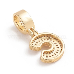 Латунные микро проложить кубического циркония подвески ZIRC-G165-13G-C