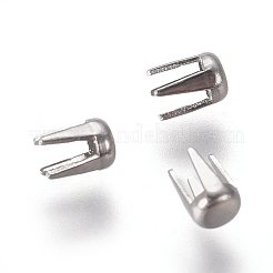 ステンレス製の3.5x2.5本爪釘  ビーズクラフト装飾用  ステンレス鋼色  2mm  内径：[1]mm&nbsp;STAS-WH0014-39