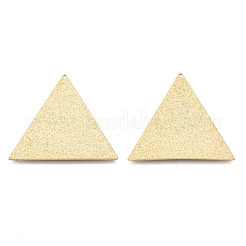 316サージカルステンレスペンダント  三角形  14KGP本金メッキ  28x33x1mm  穴：0.9mm&nbsp;STAS-N097-048