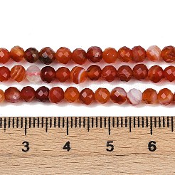 Природного сердолика нитей бисера G-RM250101-C17