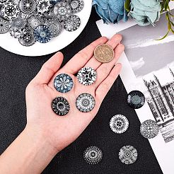 Cabochons di vetro flatback per i progetti fai da te&nbsp;GGLA-S047-25mm-06A