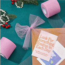 50 ярд эластичных полиэфирных декоративных сетчатых лент SRIB-WH0011-129B