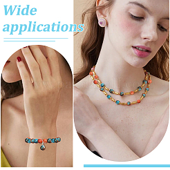 2 Strang synthetische ozeanweiße Jade-Rundperlenstränge&nbsp;G-ME0001-30