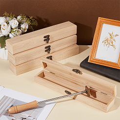 4 шт. бамбуковая и деревянная откидная крышка-коробка&nbsp;CON-OC0001-71