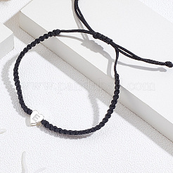 1 bracelet tressé en nylon réglable pour femmes et hommes&nbsp;BJEW-LP0001-34E-P