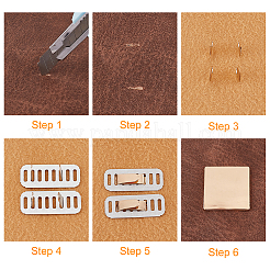 18 комплект 3-х цветных декоративных застежек из цинкового сплава для сумок FIND-WR0008-58