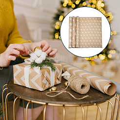 3 Rolle 3 Arten Weihnachtsgeschenkpapier&nbsp;DIY-TA0014-74