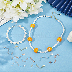 50 шт. 5-цветная латунная цепочка-удлинитель&nbsp;FIND-BBC0004-80