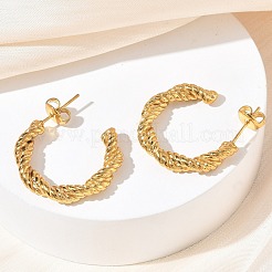 Orecchini a bottone in acciaio inossidabile 304 per donna&nbsp;EJEW-K333-21G