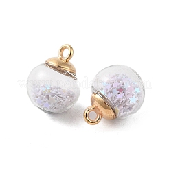 Стеклянные круглые подвески&nbsp;GLAA-P063-01G-05