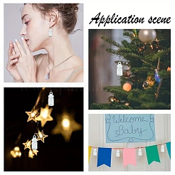 30 шт. стеклянная пустая бутылка подвеска украшение&nbsp;CON-YW0001-78