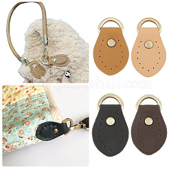 8 шт. 4-х цветные головки молний из коровьей кожи&nbsp;PURS-CL0001-01B