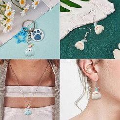 10шт 2 цвета подвески из смолы&nbsp;RESI-YW0005-88