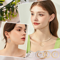 12 шт. подвески из нержавеющей стали 201 двух цветов&nbsp;STAS-DC0012-16