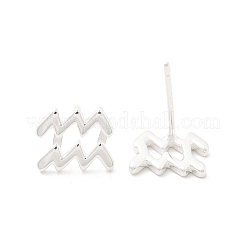 Clous d'oreilles en 925 argent sterling&nbsp;EJEW-K303-01S-11