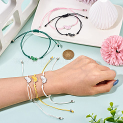 3 комплект из 6 шт. 3 стилей браслетов из сплава и эмали&nbsp;BJEW-TA0001-22