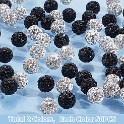100 шт. 2 цвета проложить бусины для дискотечного шара RB-PH0001-27