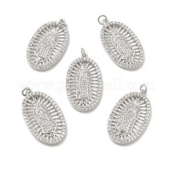 Латунные микро проложить кубического циркония подвески&nbsp;KK-E068-VB094