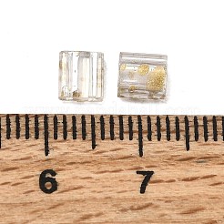 Прозрачные стеклянные бусы с 2 отверстием&nbsp;SEED-S023-30C-31